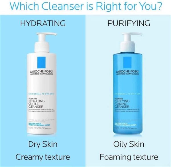 La Roche Posay Toleriane Hydrating Gentle Facial Cleanser 400ml Ivys Store