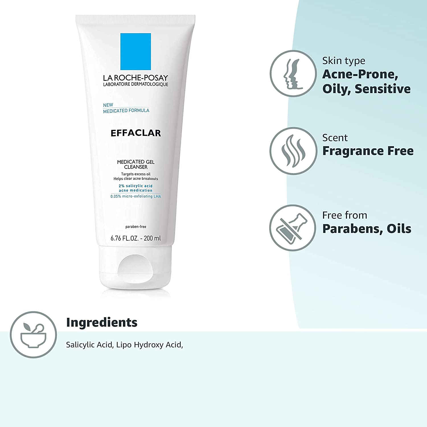 La Roche Posay Effaclar Medicated Gel Cleanser 200ml - Ivy's Store