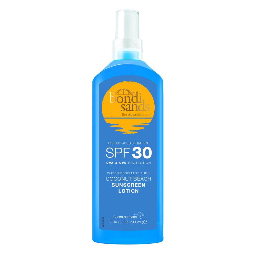 Bondi Sands Spf 30 Sunscreen Lotion Coconut Beach Scent 200ml Spray Ivys Store