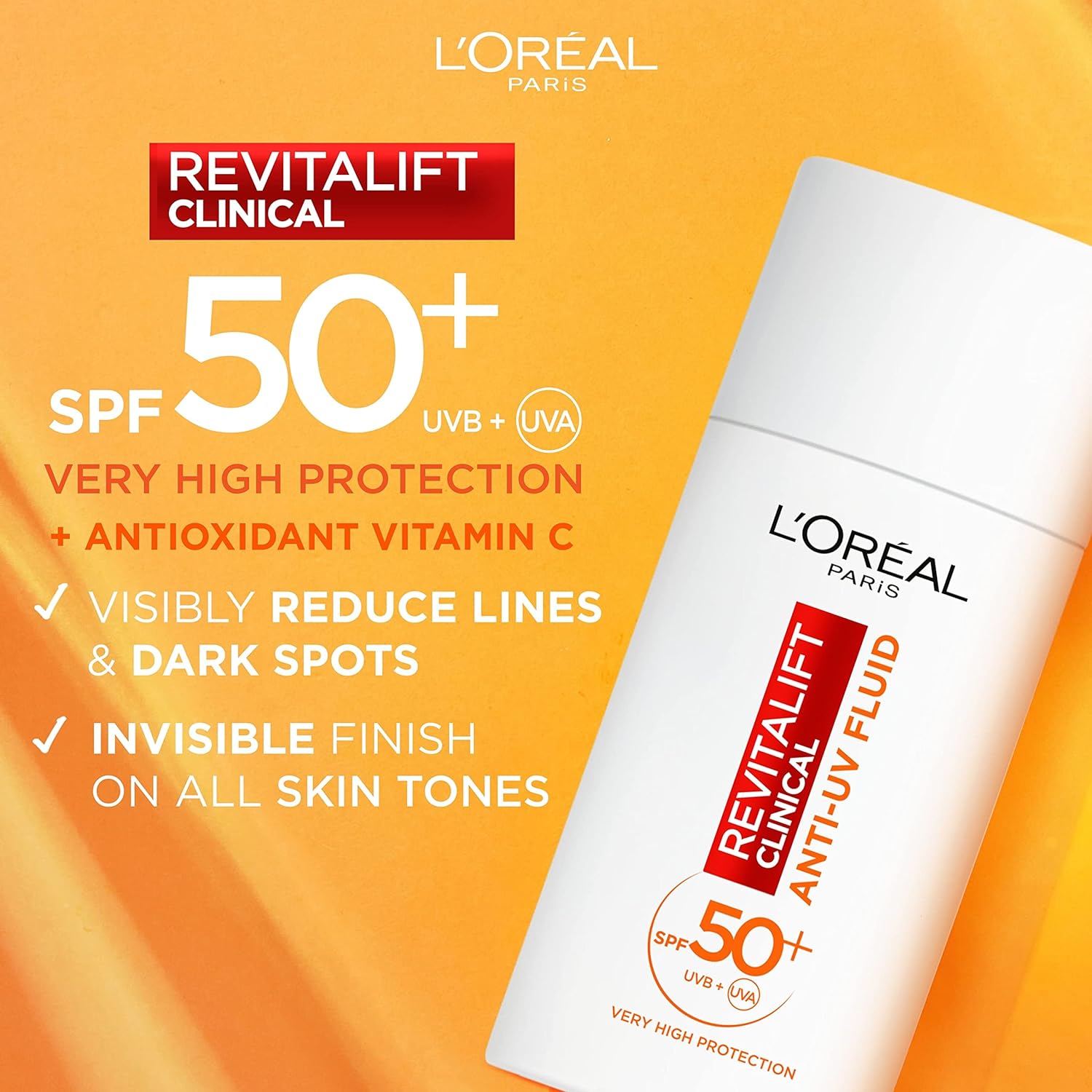 L’Oréal Paris Revitalift Clinical SPF 50+ Invisible UV Fluid 50ml
